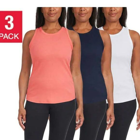 *Danskin Ladies' Ribbed Tank, 3-pack - XS - Picture 1 of 4